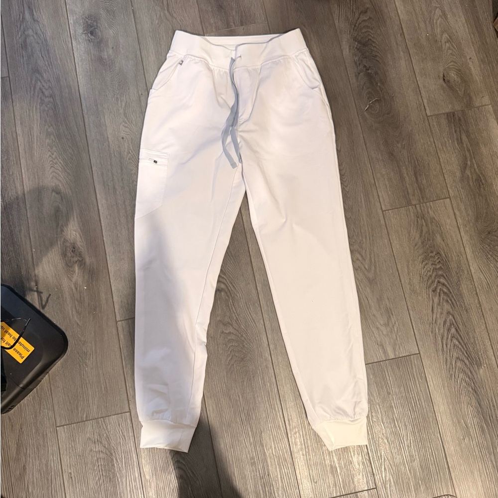 Figs White Technical Jogger Pants